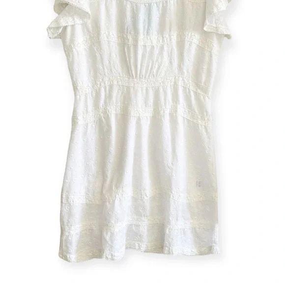 NWT, Melissa Odabash Meghan Crochet-trimmed Embroidered Mini Dress, Size L - Picture 5 of 16